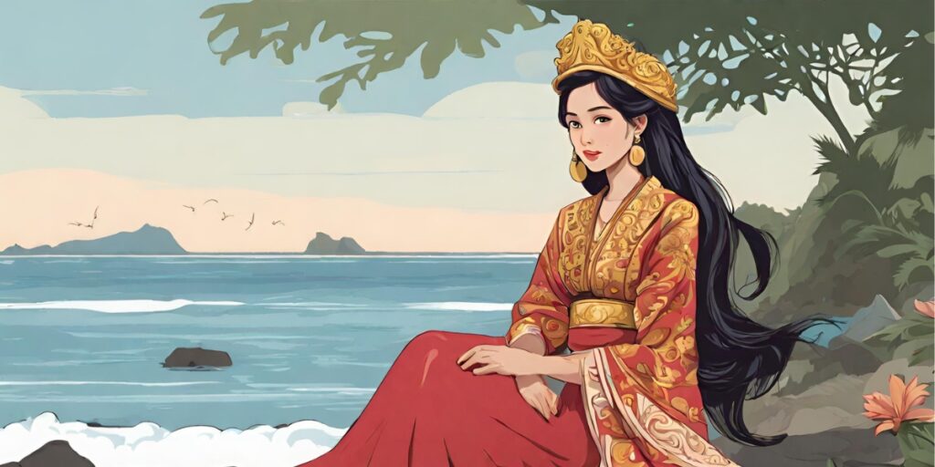 Ilustrasi Lalu Dia dan Lala Jinis Cerita rakyat Sumbawa